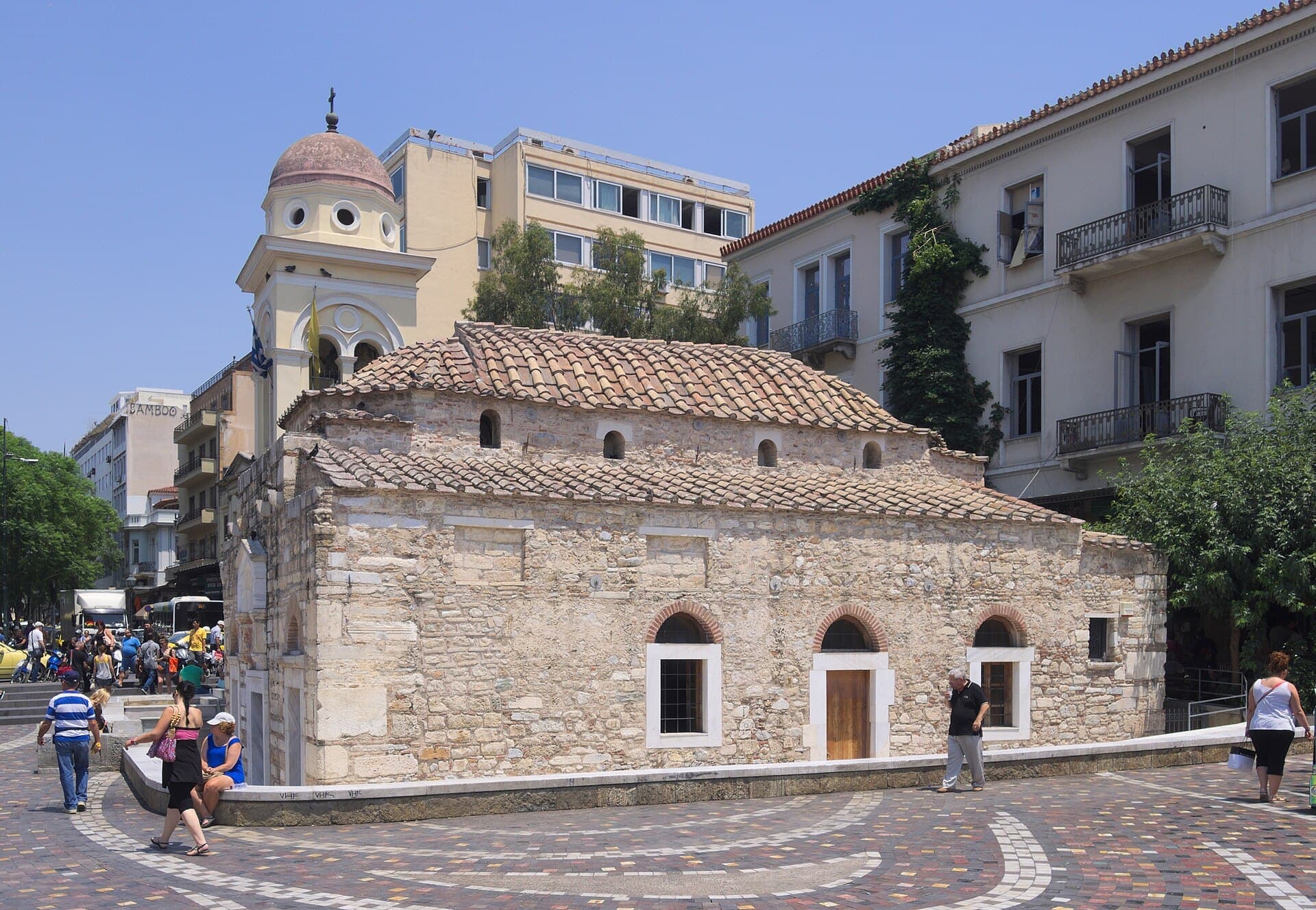 The Pantanassa church on Monastiraki Square in Athens