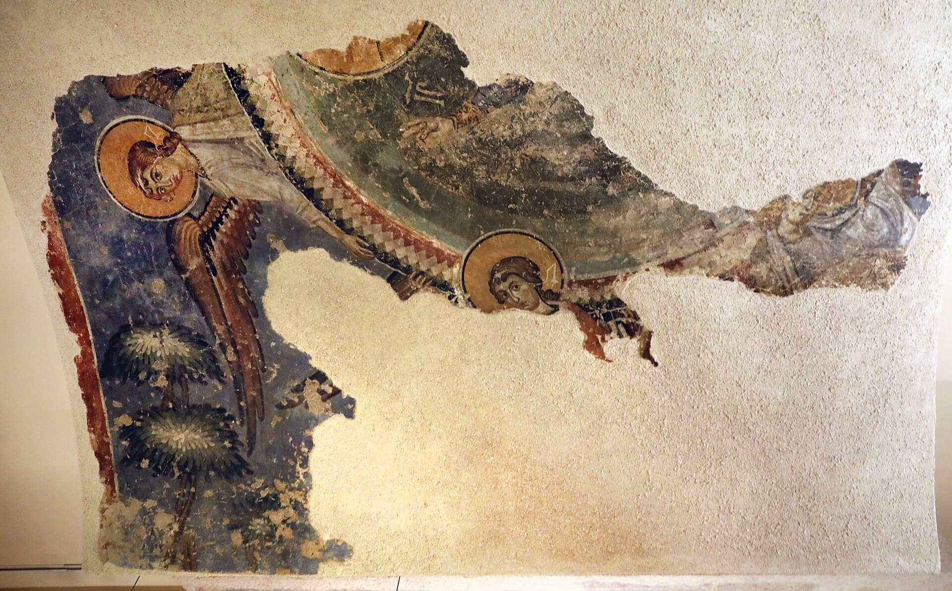 Byzantine fresco of the Ascension of Christ