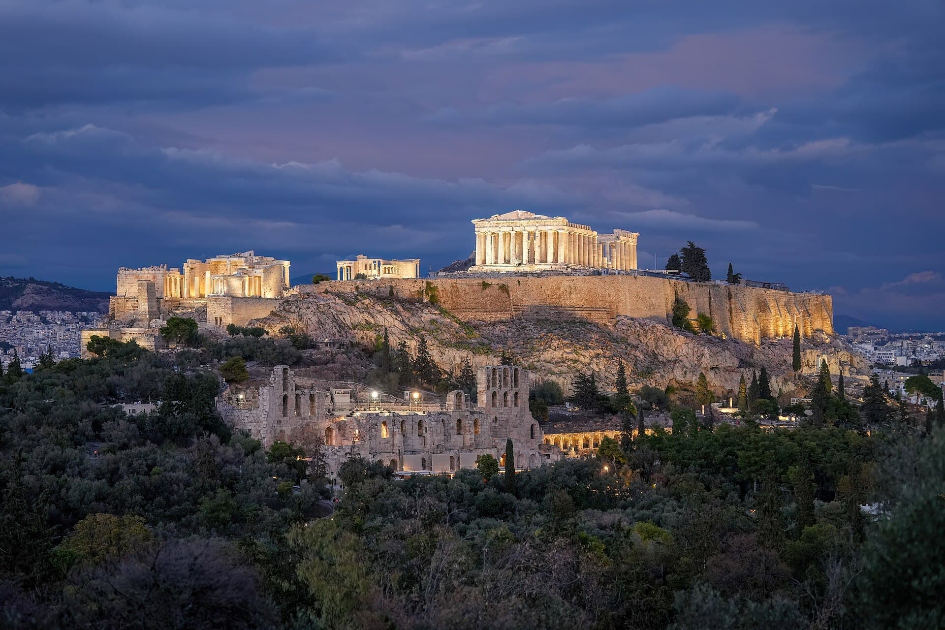 The Acropolis of Athens at first light