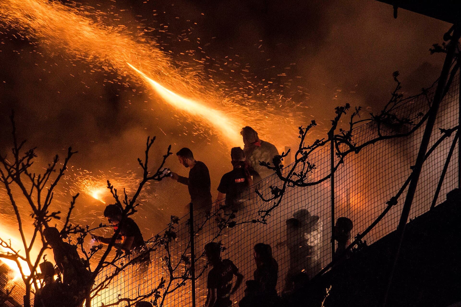 The rocket war of Vrontados on Chios on Easter night