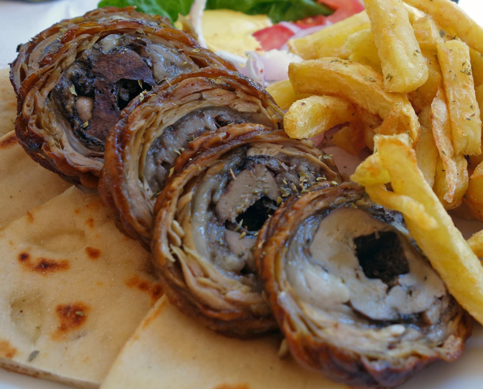 Kokoretsi, the traditional Easter dish