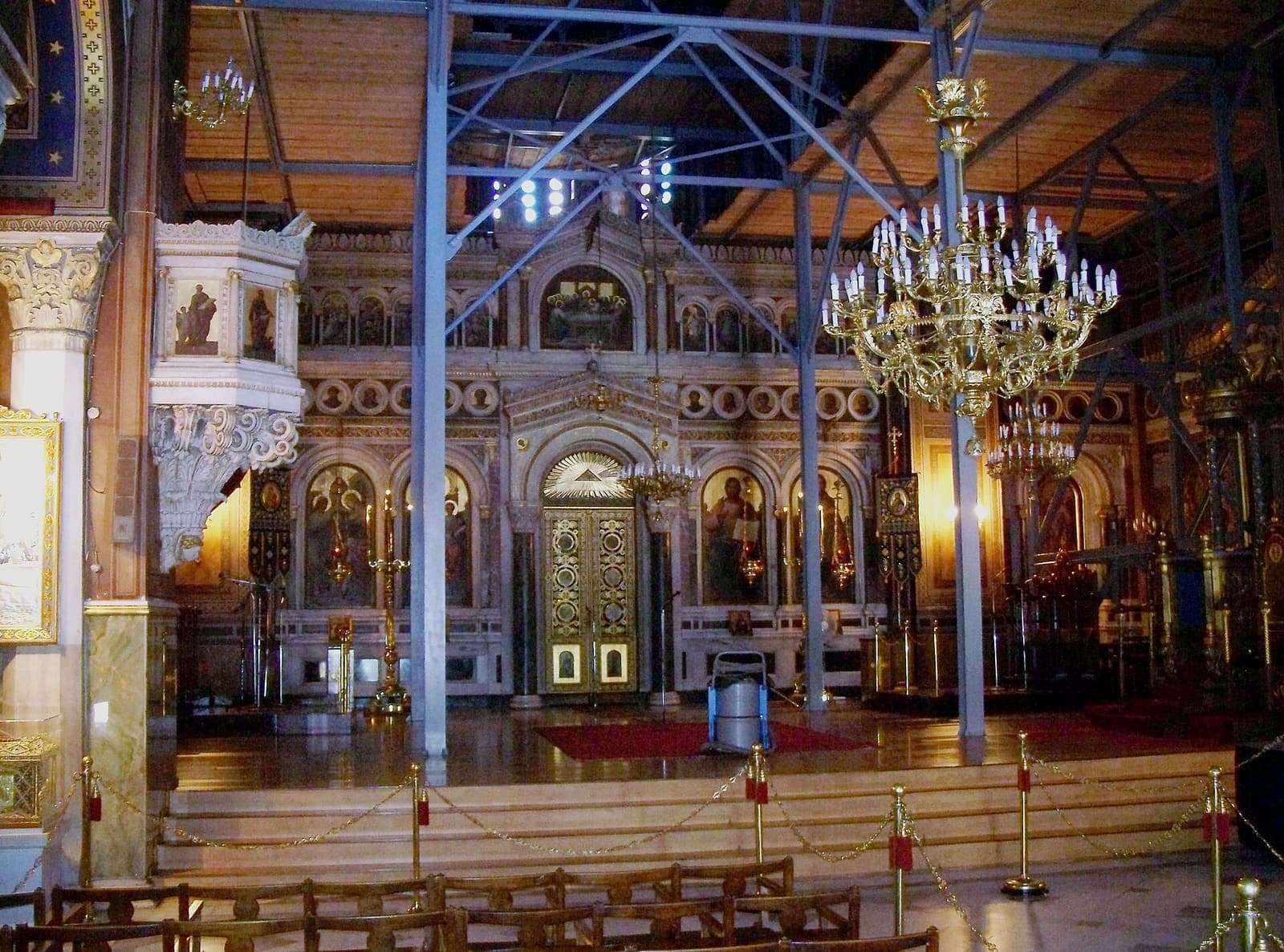 Inside the Metropolitan Cathedral of Athens