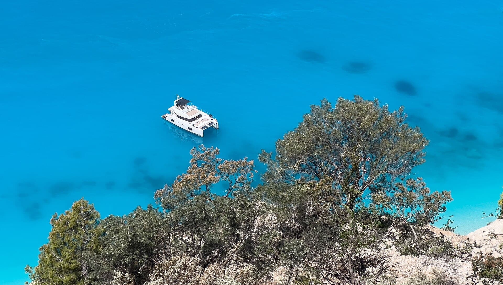 Turquoise water off Egremni beach on Lefkada