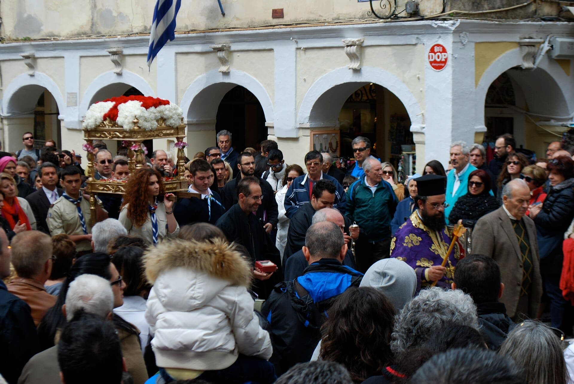 Easter procession in the streets of Corfu
