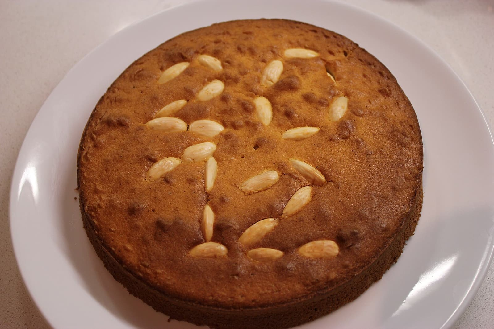 A vasilopita, the New Year cake with a hidden coin